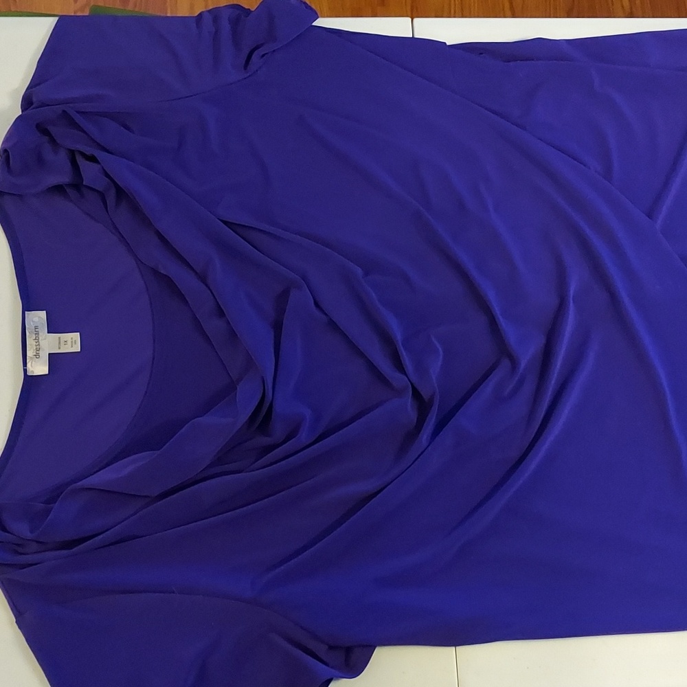 Dressbarn Drape blouse 1X